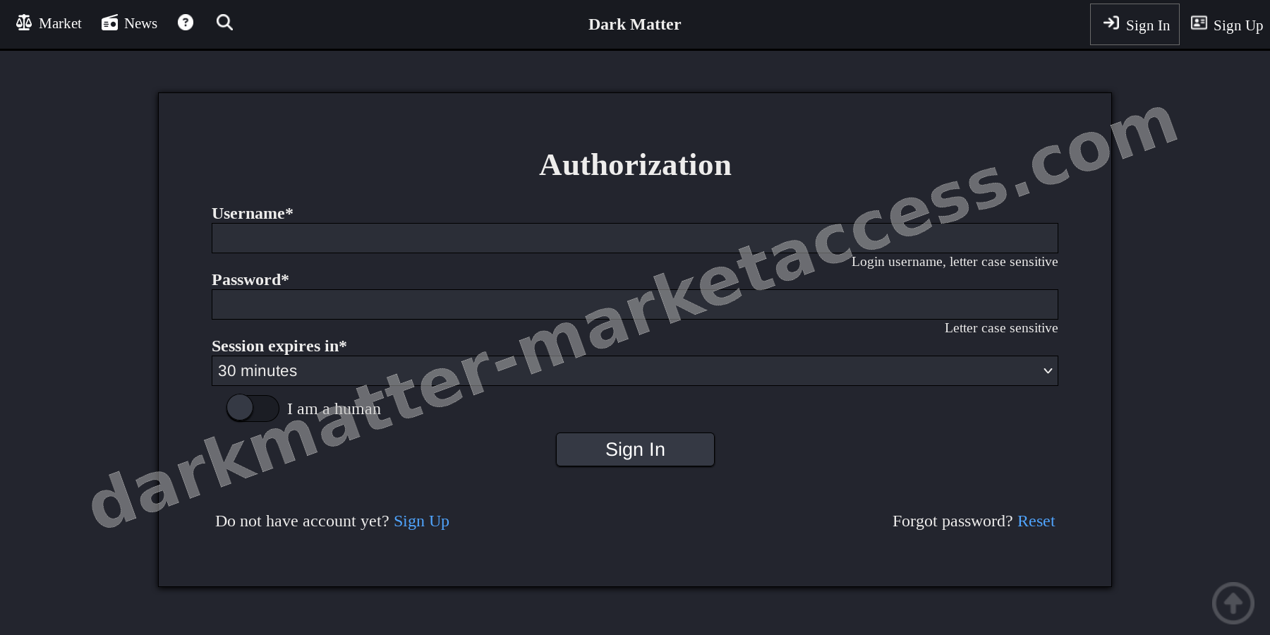 User Login Interface